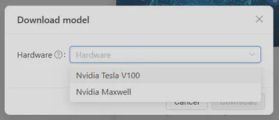 Choosing model format