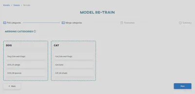 Merging categories with all classes assigned