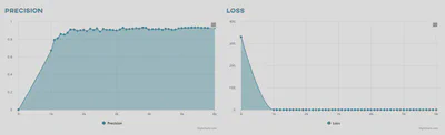 Detection precision and loss charts