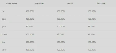 Classification model accuracy
