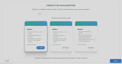 Predictor parameters for detection