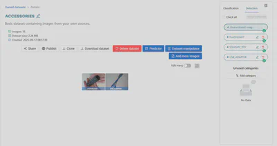 Select ‘Unannotated images’