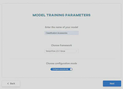 Set the model training parameters