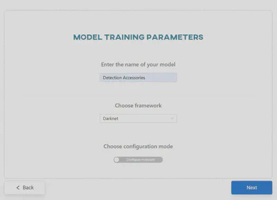Set the model training parameters