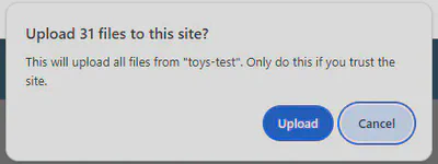 Agree to upload multiple files