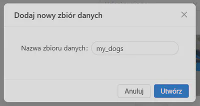 Tworzenie zbioru danych