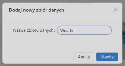 Stwórz zbiór danych