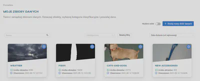 Dodaj nowy zbiór danych