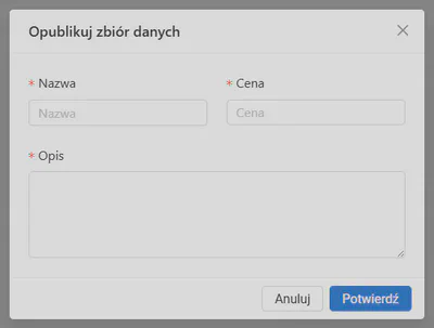 Opublikuj swój zbiór danych