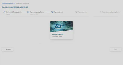 Wybierz typ urządzenia