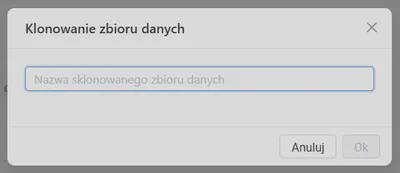Klonowanie zbioru danych