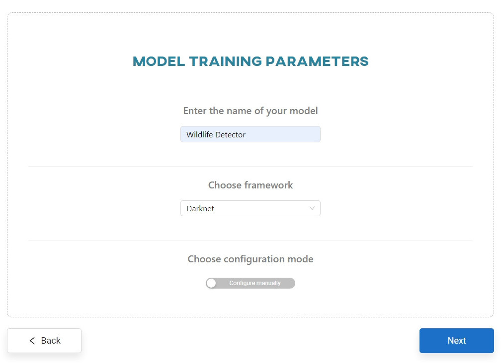 Set model parameters
